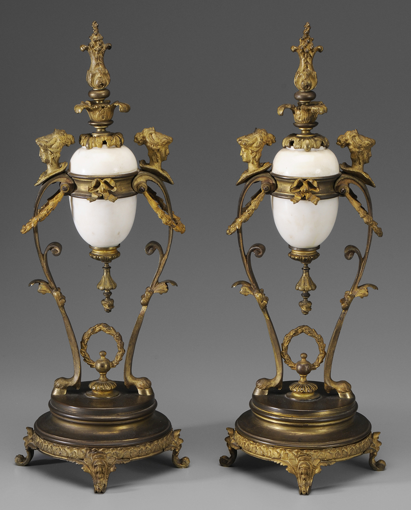 Pair French Baroque Style Gilt 11895a