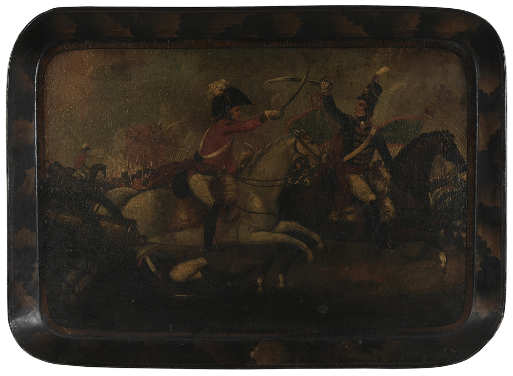 Napoleonic Painted Tole Tray British 118958
