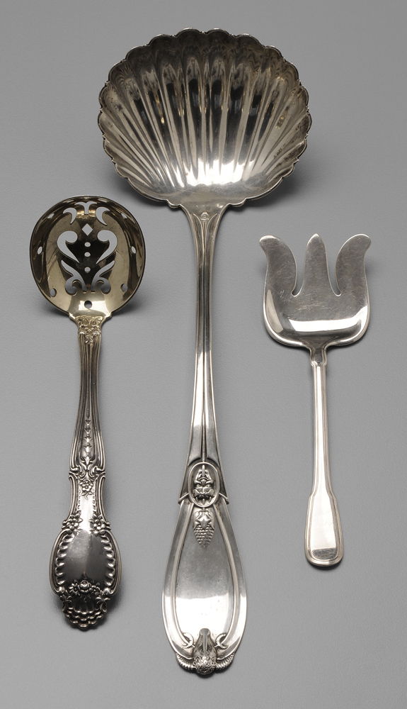 Three Pieces Tiffany Sterling Flatware