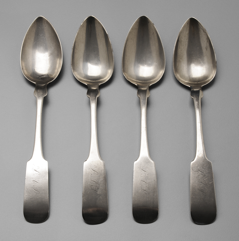 Four Kentucky Coin Silver Tablespoons 118a03