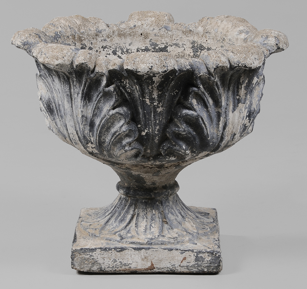 Cast Stone Garden Urn 20th century,