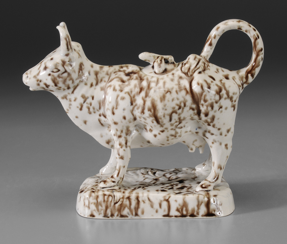 Pearlware Cow Creamer British, early-19th