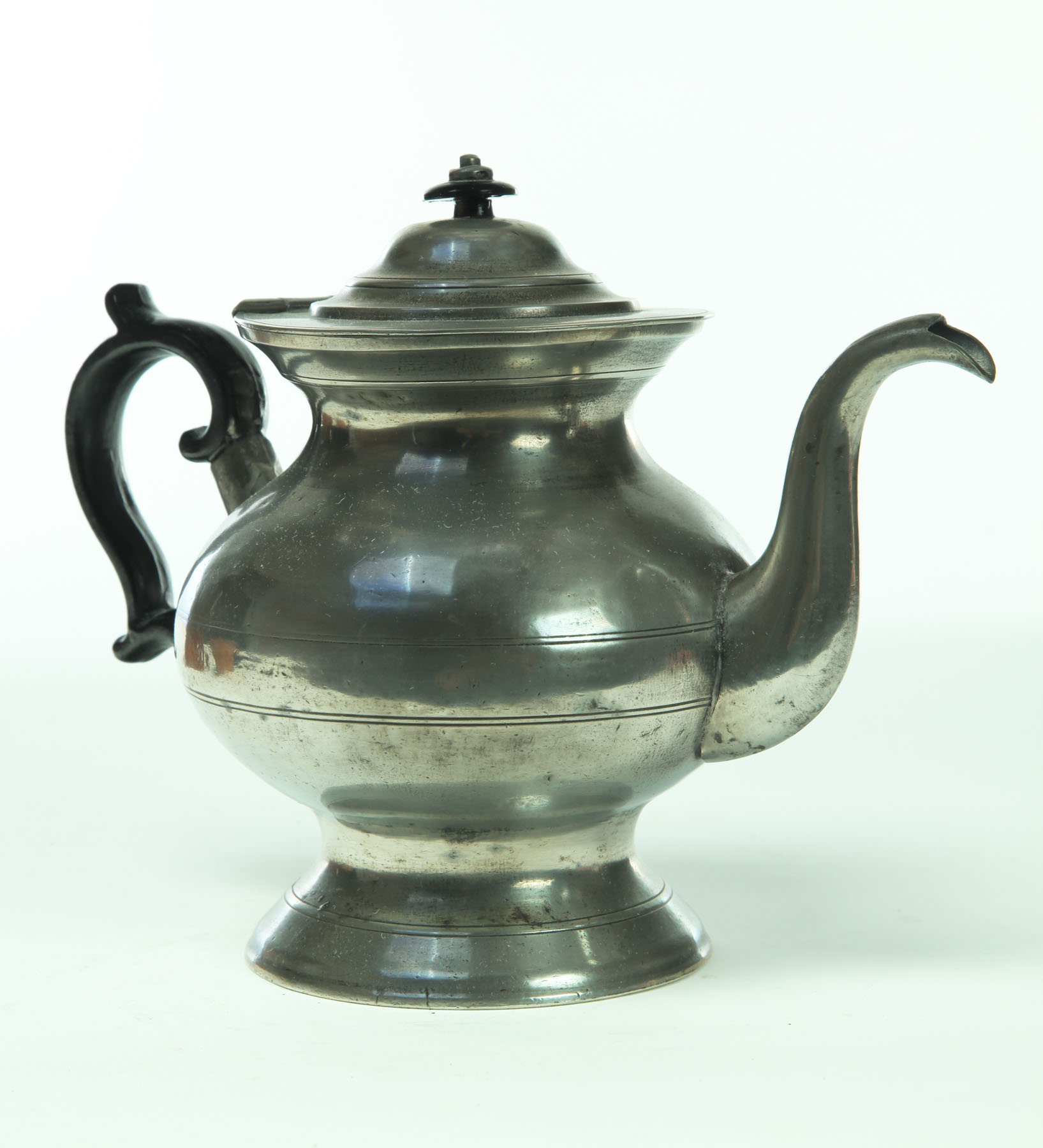 PEWTER TEAPOT.  Touch mark for