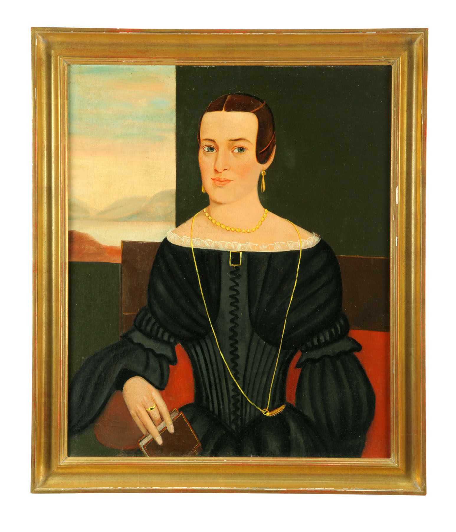 PORTRAIT OF LADY WITH JEWELRY (AMERICAN