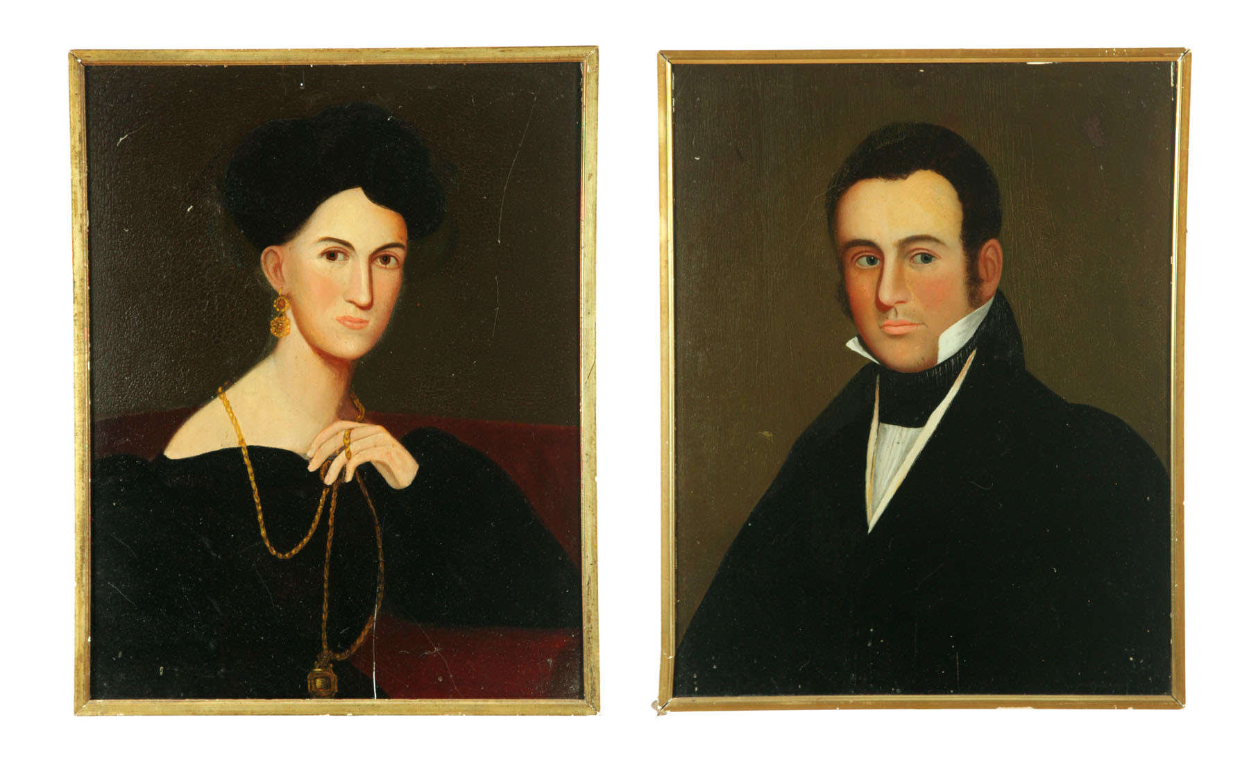 PAIR OF PORTRAITS BY ZEDEKIAH BELKNAP 116fd5