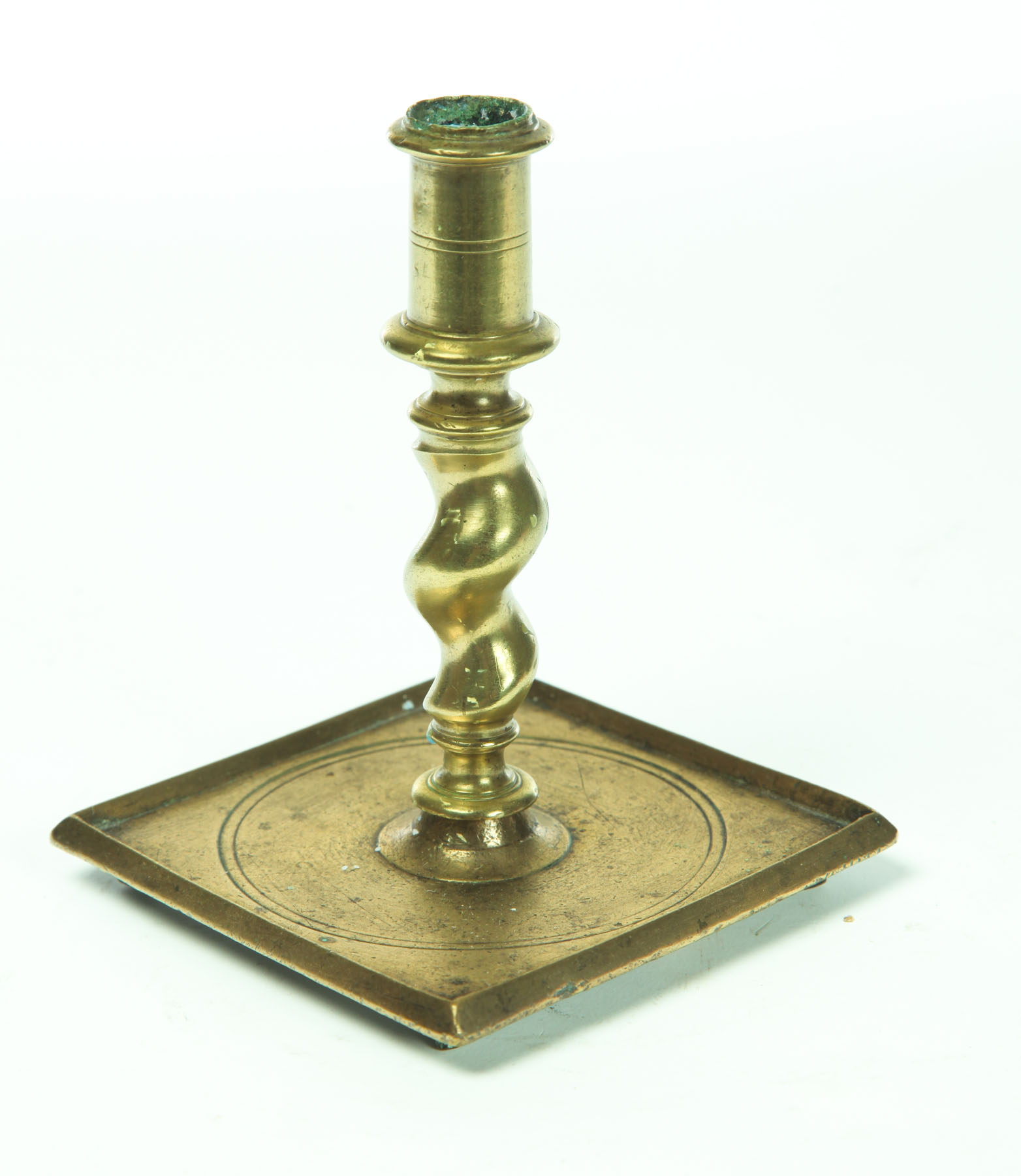 BRASS CANDLESTICK.  Probably Spain