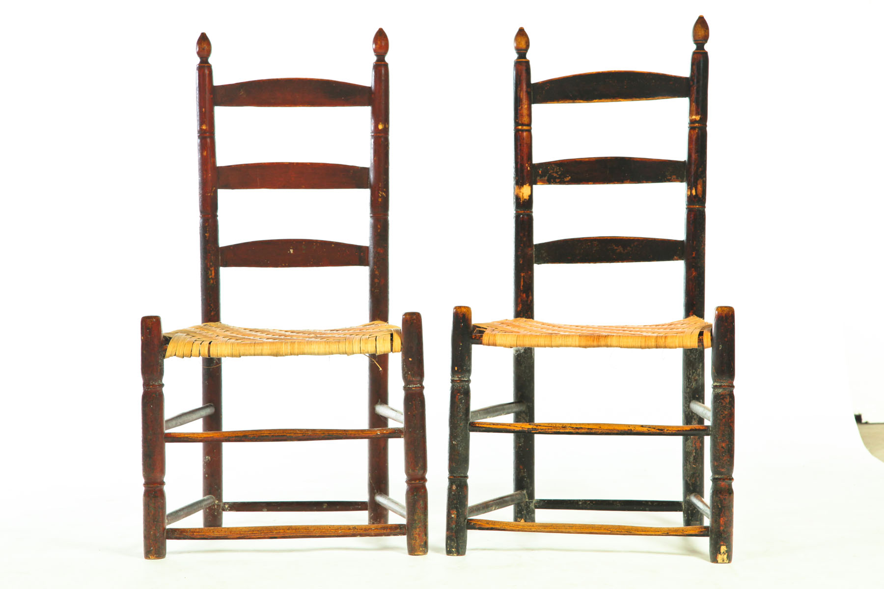 SET OF FOUR LADDERBACK CHAIRS  11700e