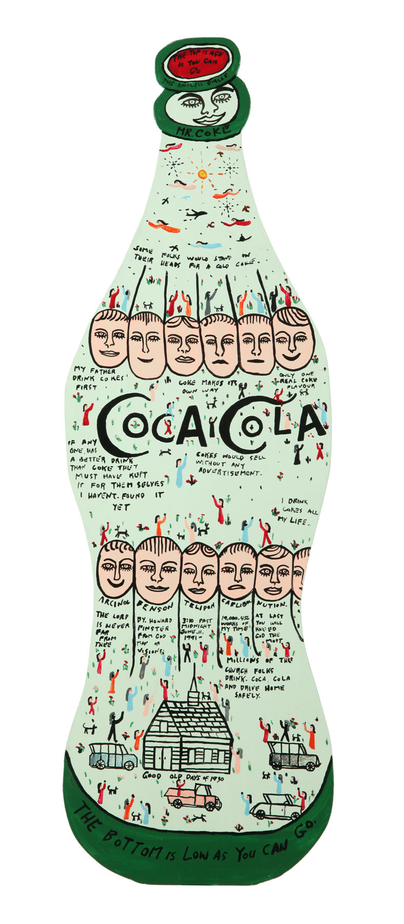COCA-COLA BOTTLE BY HOWARD FINSTER