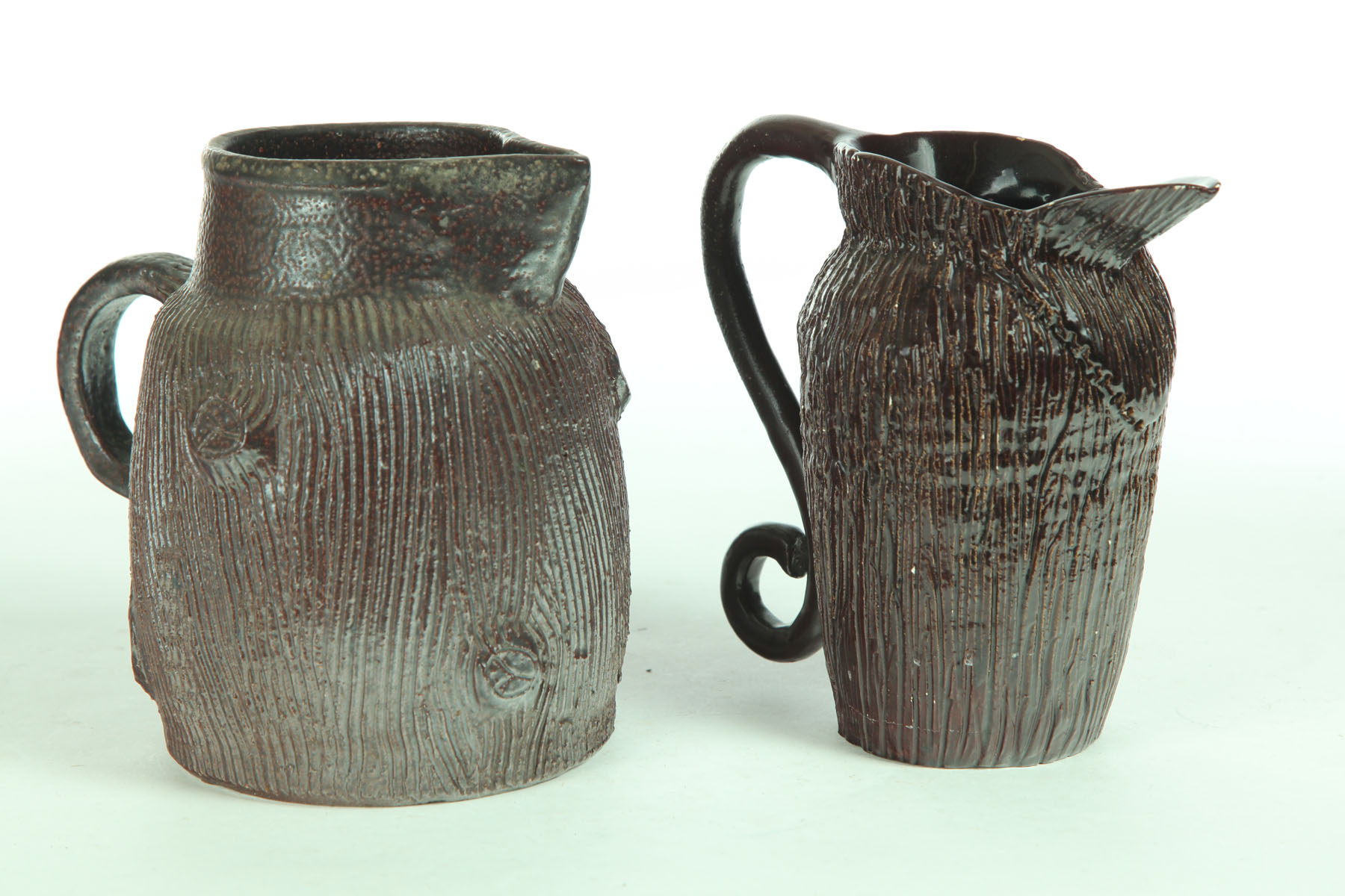 TWO SEWERTILE PITCHERS American 11707d