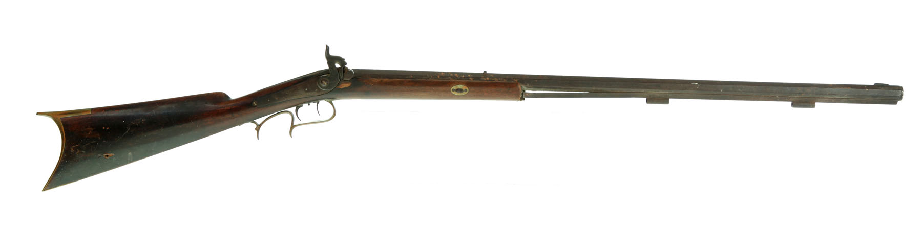 HALF STOCK PERCUSSION RIFLE Marked 117088