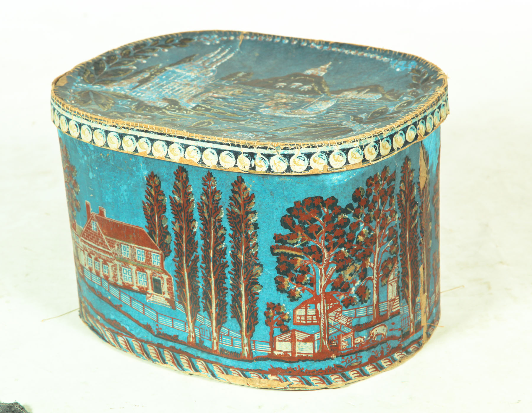 BAND BOX American mid 19th century 1170df