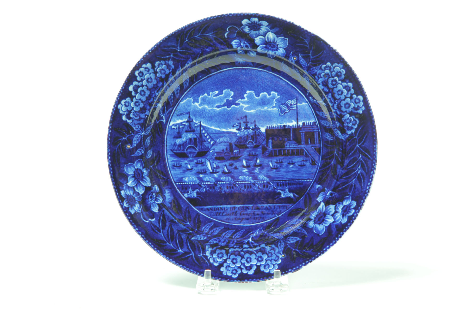 HISTORICAL BLUE STAFFORDSHIRE PLATE  1170ff