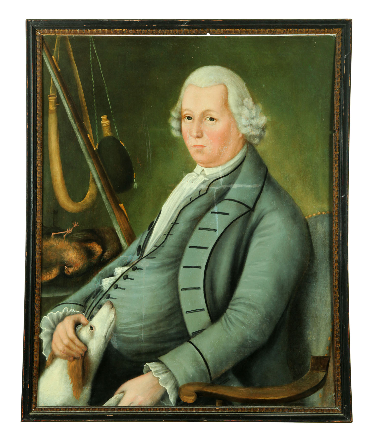 PORTRAIT OF A GENTLEMAN WITH HIS