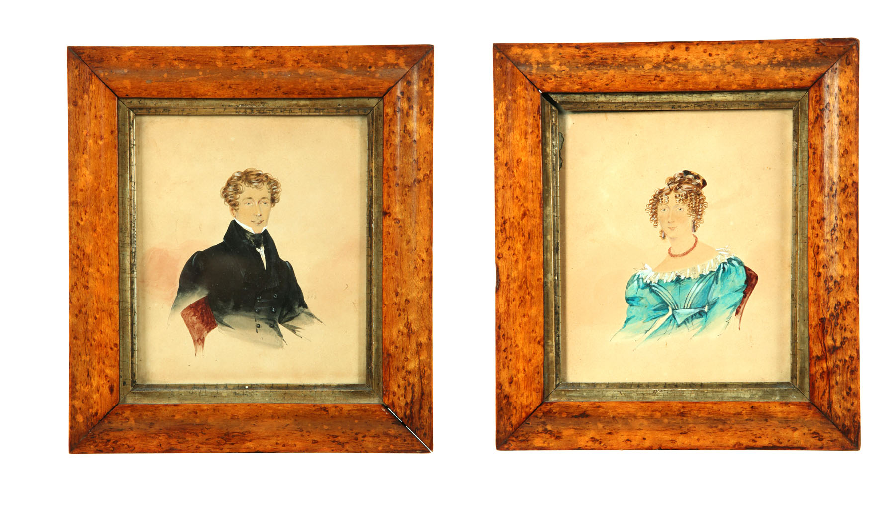 PAIR OF PORTRAITS ENGLAND 1ST 117132