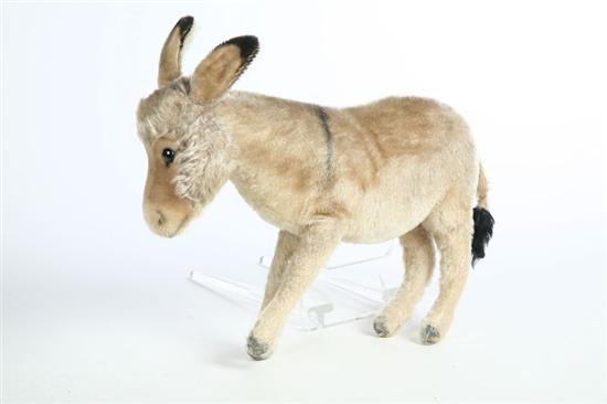STUFFED DONKEY. Marked with the