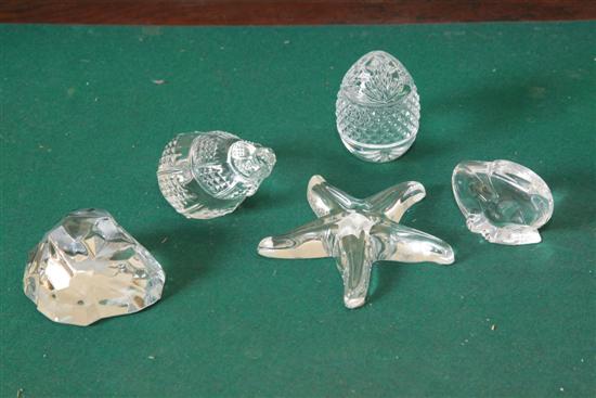 FIVE PIECES OF CRYSTAL A Baccarat 11727c