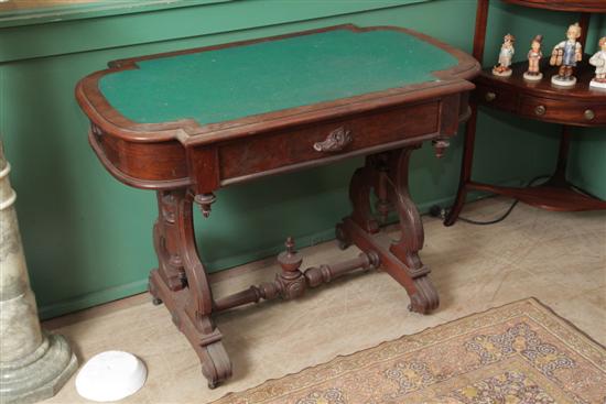 DESK Walnut Victorian desk having 1172c0