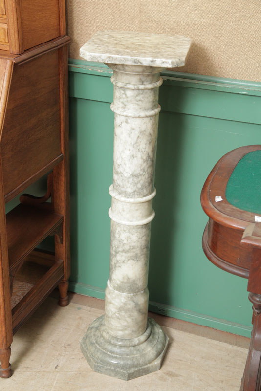 MARBLE PEDESTAL. Seven part pedastal