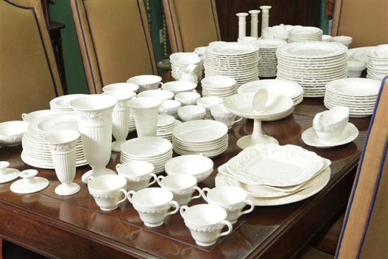 ASSEMBLED SET OF WEDGWOOD EMBOSSED