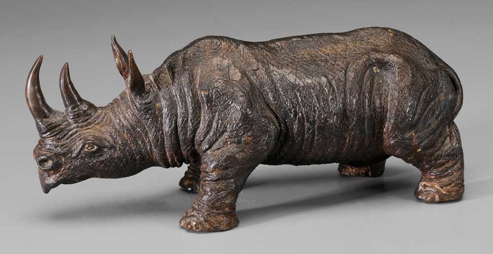 Bronze Wildlife Sculpture Rhinoceros  11a90a