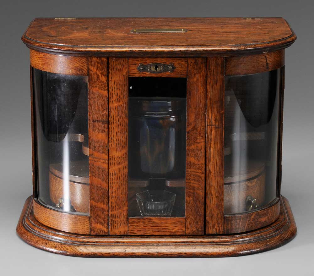Gentleman's Oak Smoking Cabinet