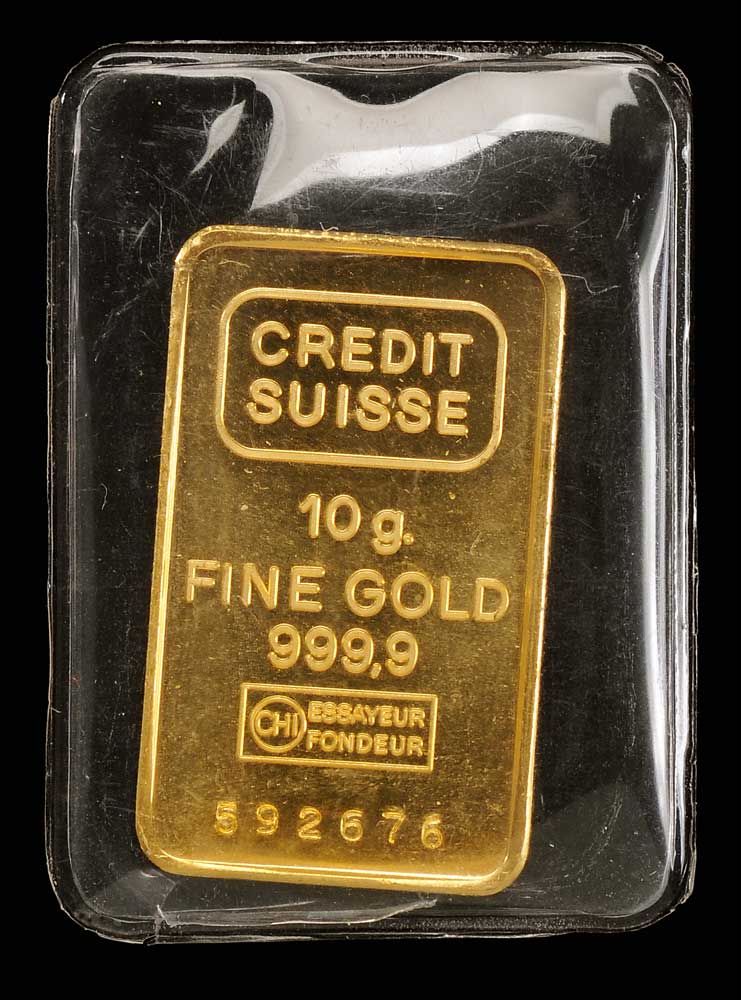 Credit Suisse 10 Gram Gold Ingot 11a966