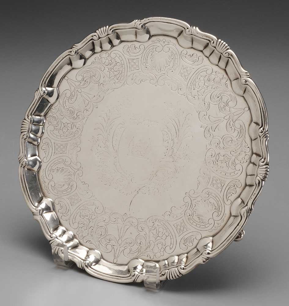 George II English Silver Salver 11a980