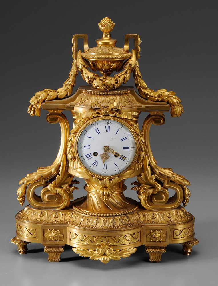 Louis XVI Style Shelf Clock French  11a9cc