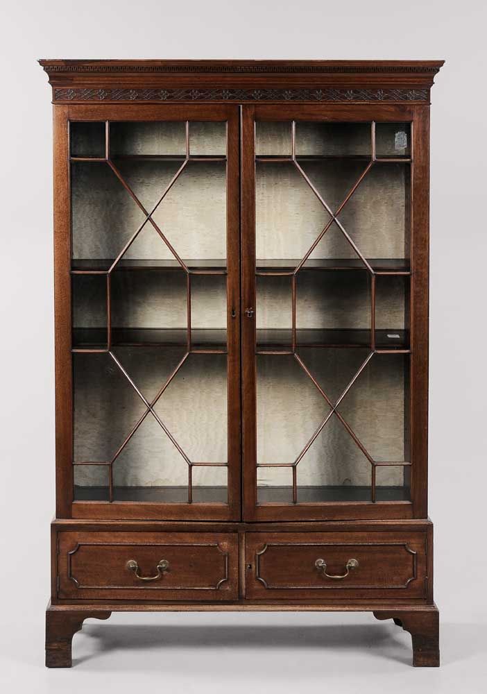 Chippendale Style Bookcase Cabinet 11a9f8