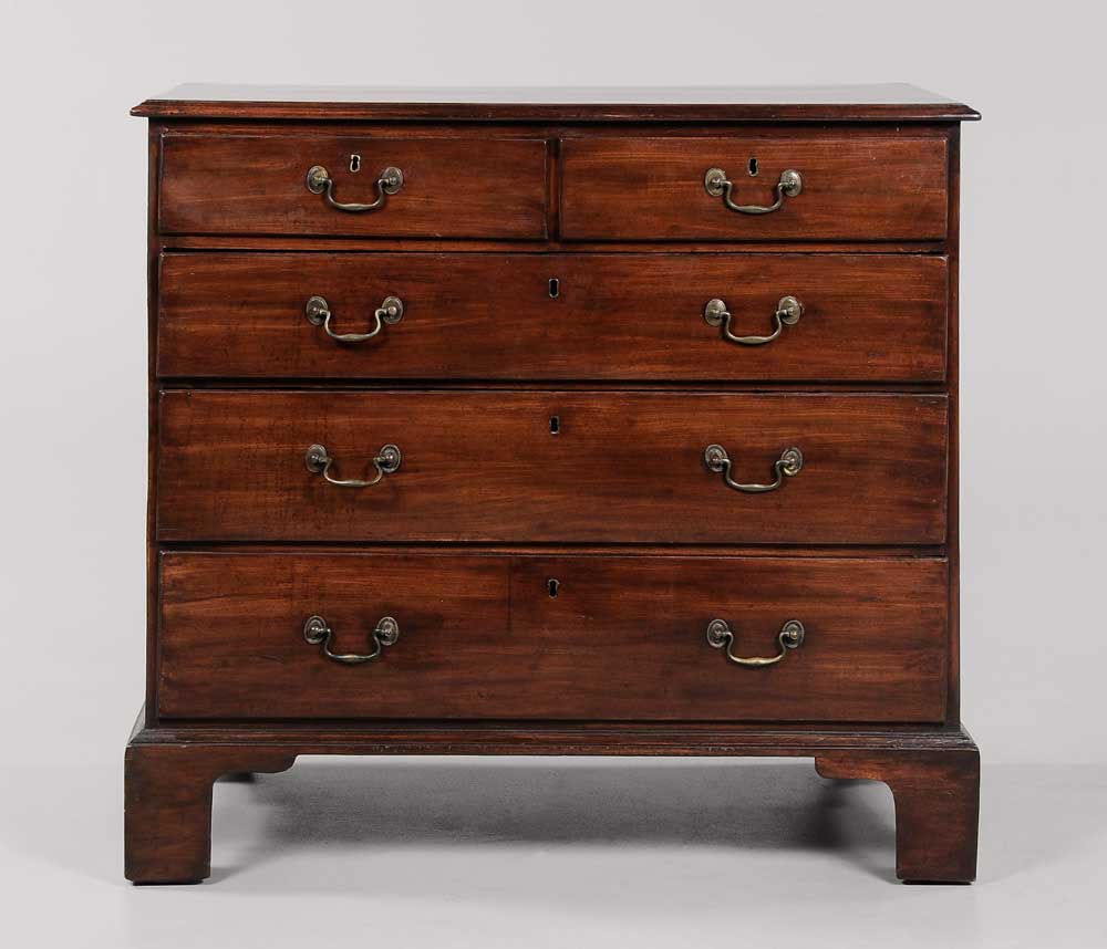 George III Mahogany Chest British  11a9f4