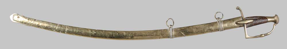 Brass-Mounted Cavalry Saber Continental,