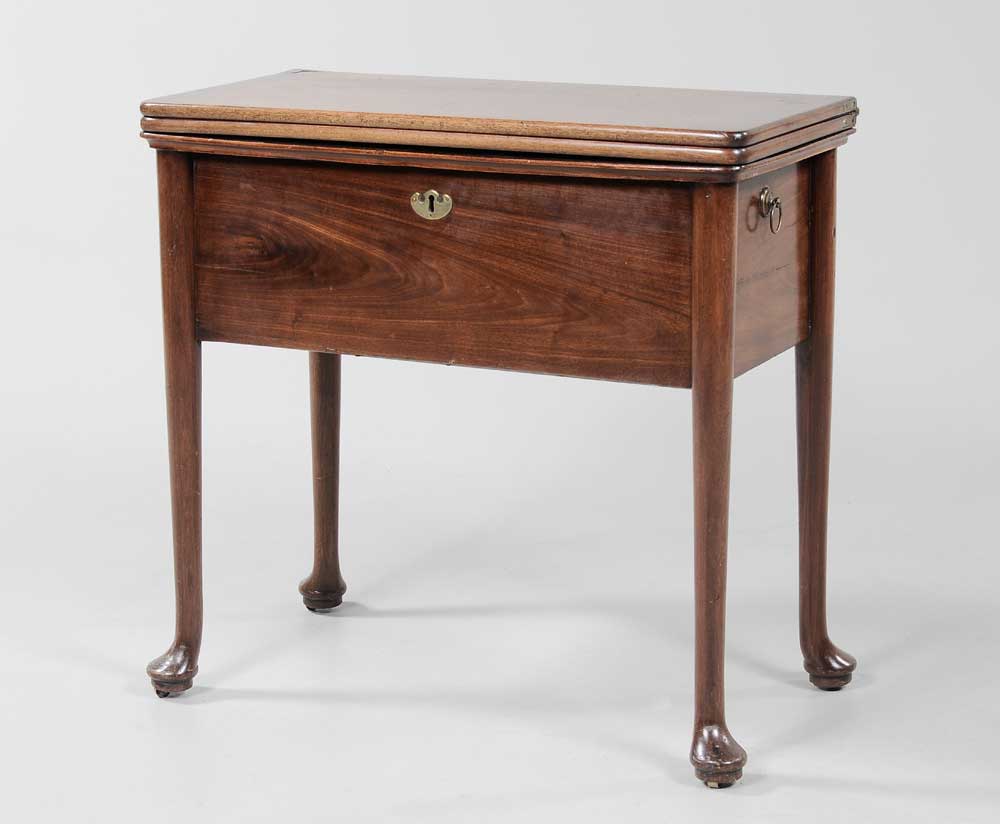 Queen Anne Mahogany Harlequin Table 11aa1f