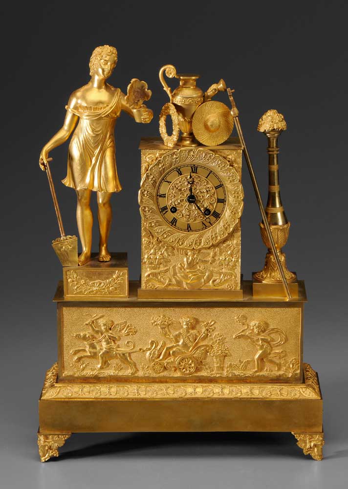 French Silk Suspension Clock late 18th