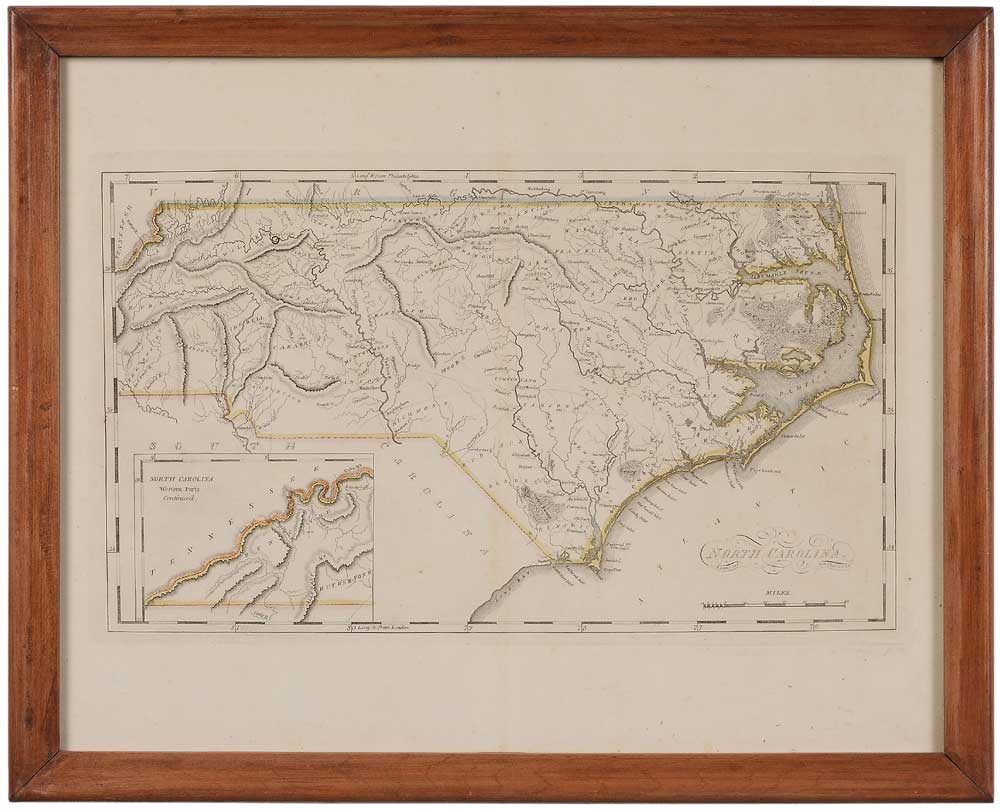 19th Century Map of North Carolina 11aa61