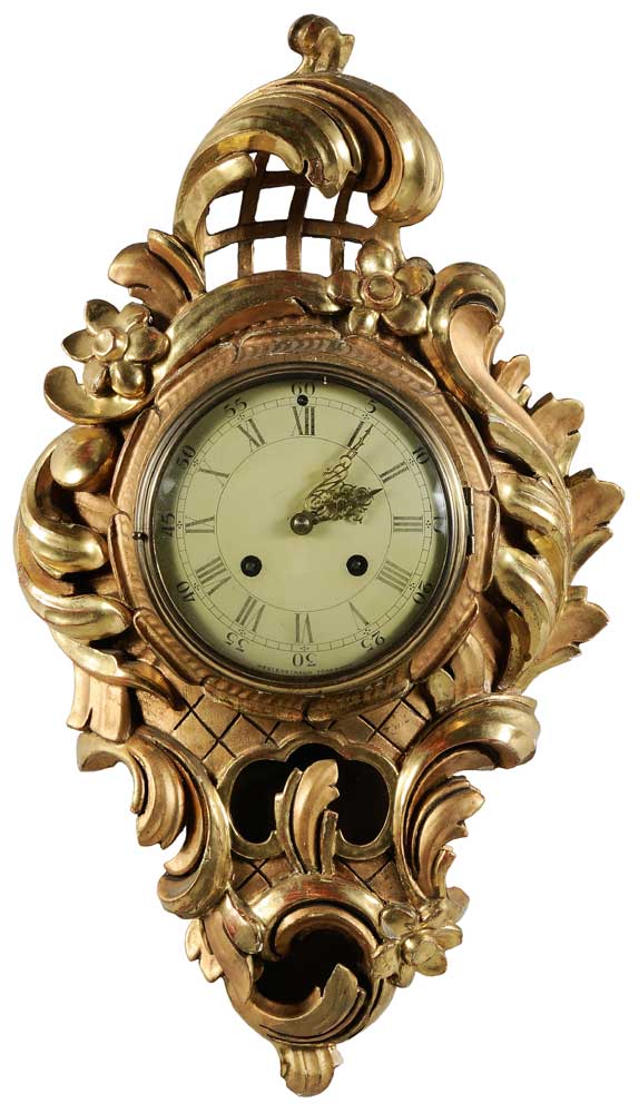 Swedish Wall Clock 20th century  11aa74