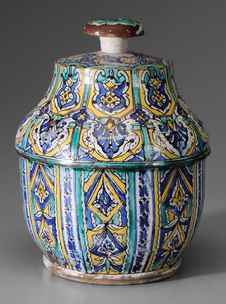 Ottoman Lidded Storage Jar Turkish  11aac2