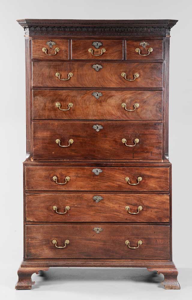 George III Mahogany Chest on Chest 11aaee