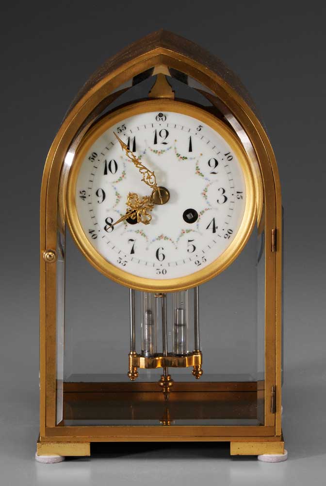 Tiffany Gothic Revival Shelf Clock French/American,