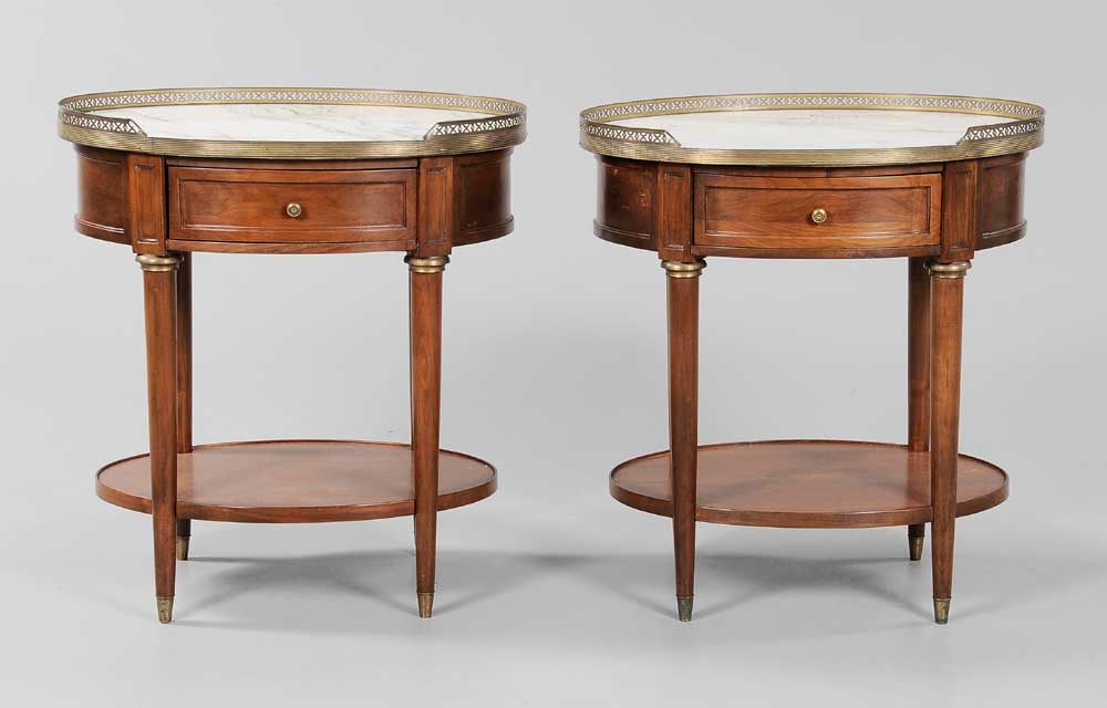 Pair Directoire Style Fruitwood