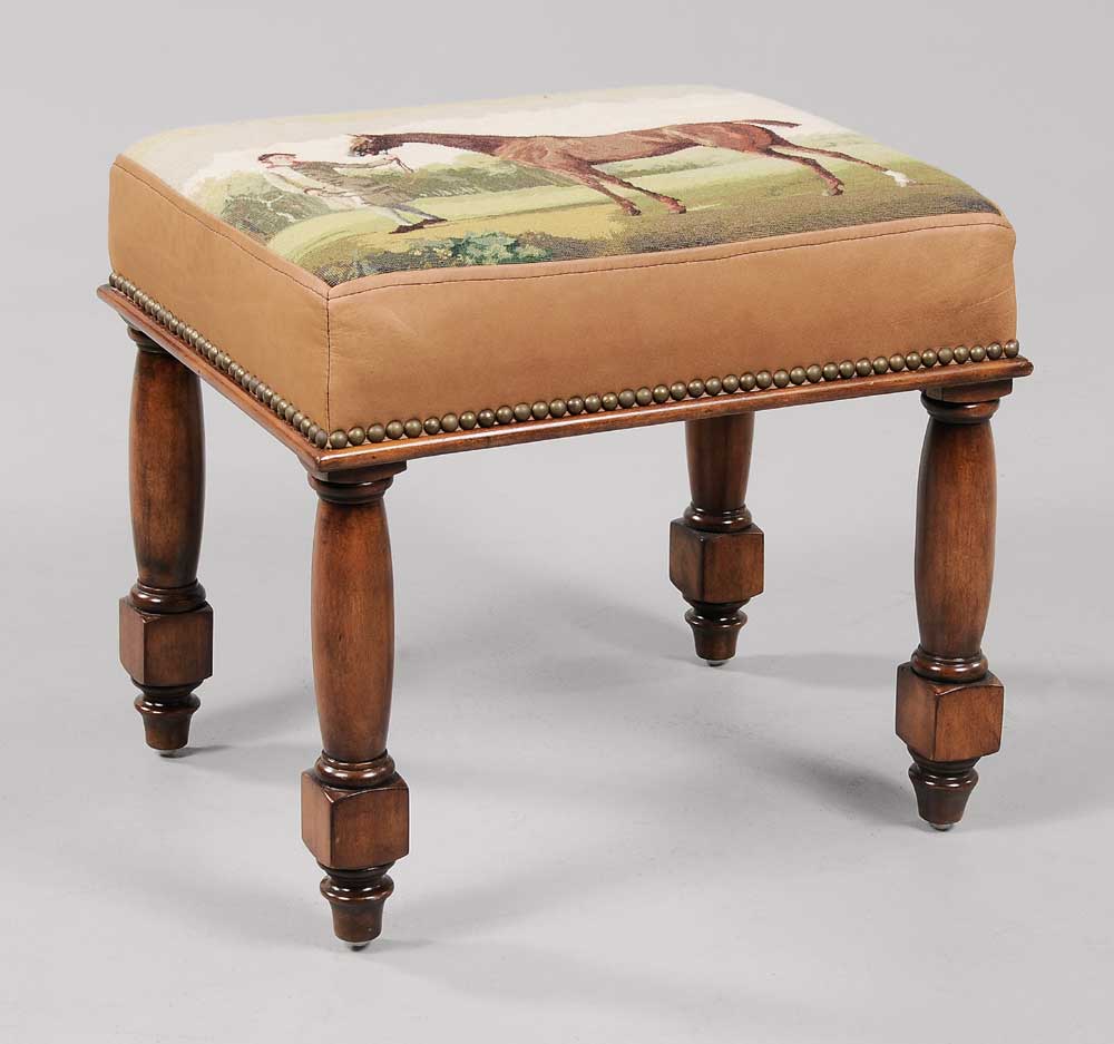 Maitland Smith Needlework Footstool 11aba9