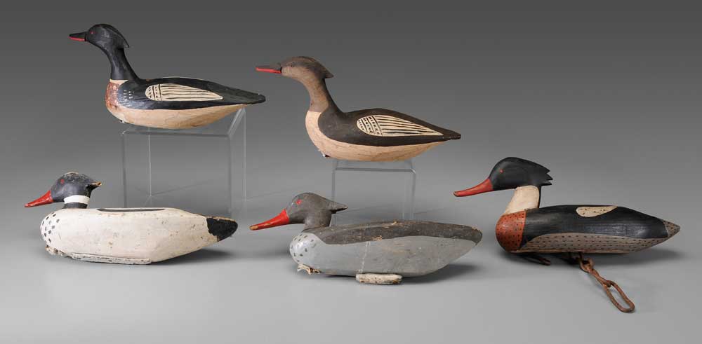 Five Merganser Decoys two by Jimmy