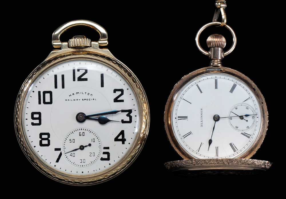 Two Pocket Watches American one 11ac3a