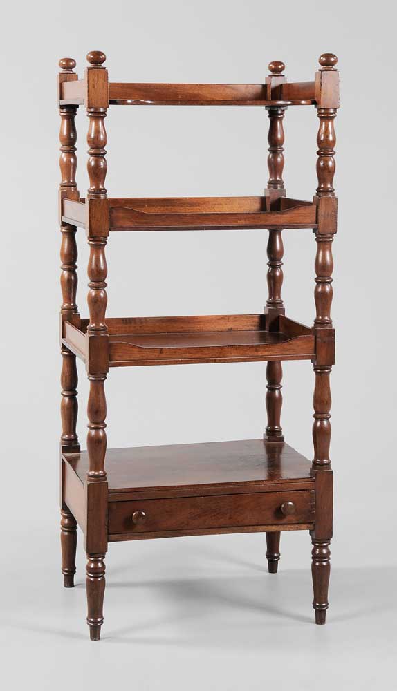 Regency Mahogany Four Tier tag re 11ac42