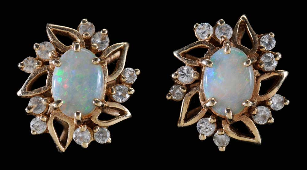 Opal and Diamond Earrings each 11ac61