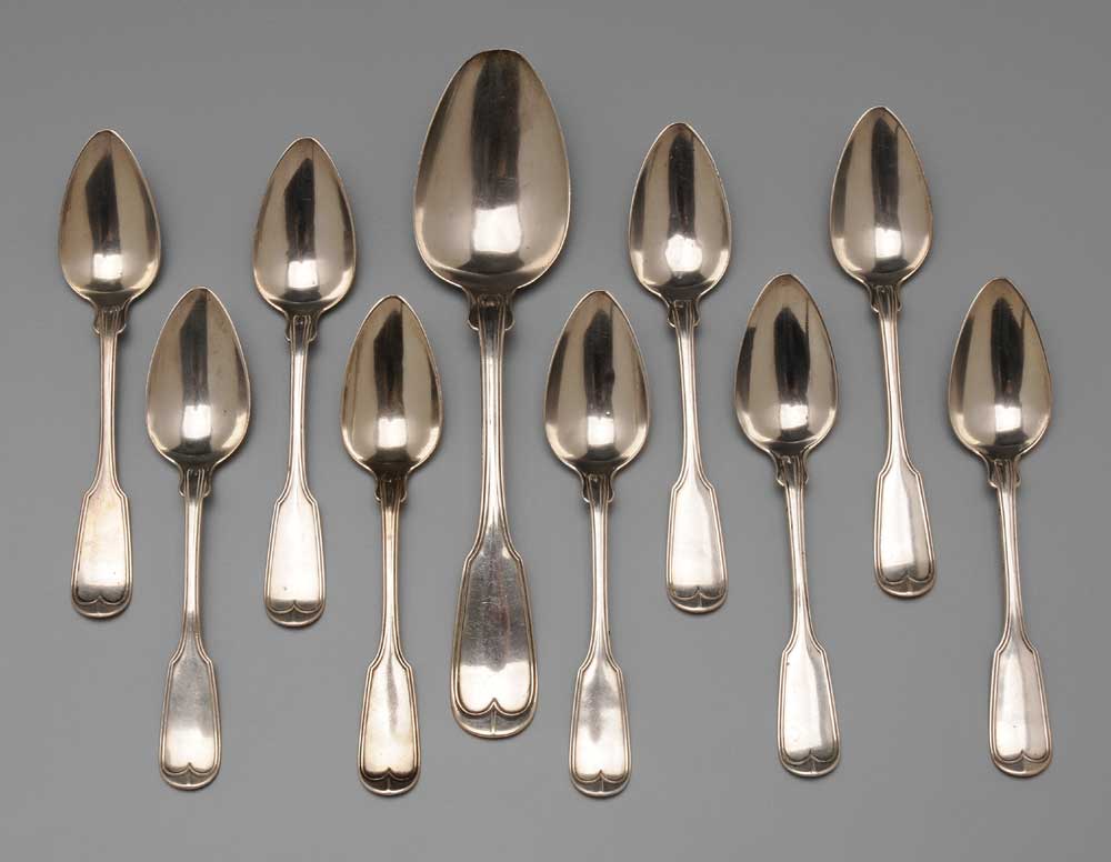 Mobile Coin Silver Spoons 19th