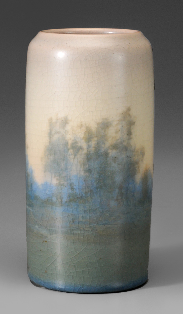 Rookwood Vellum Landscape Vase