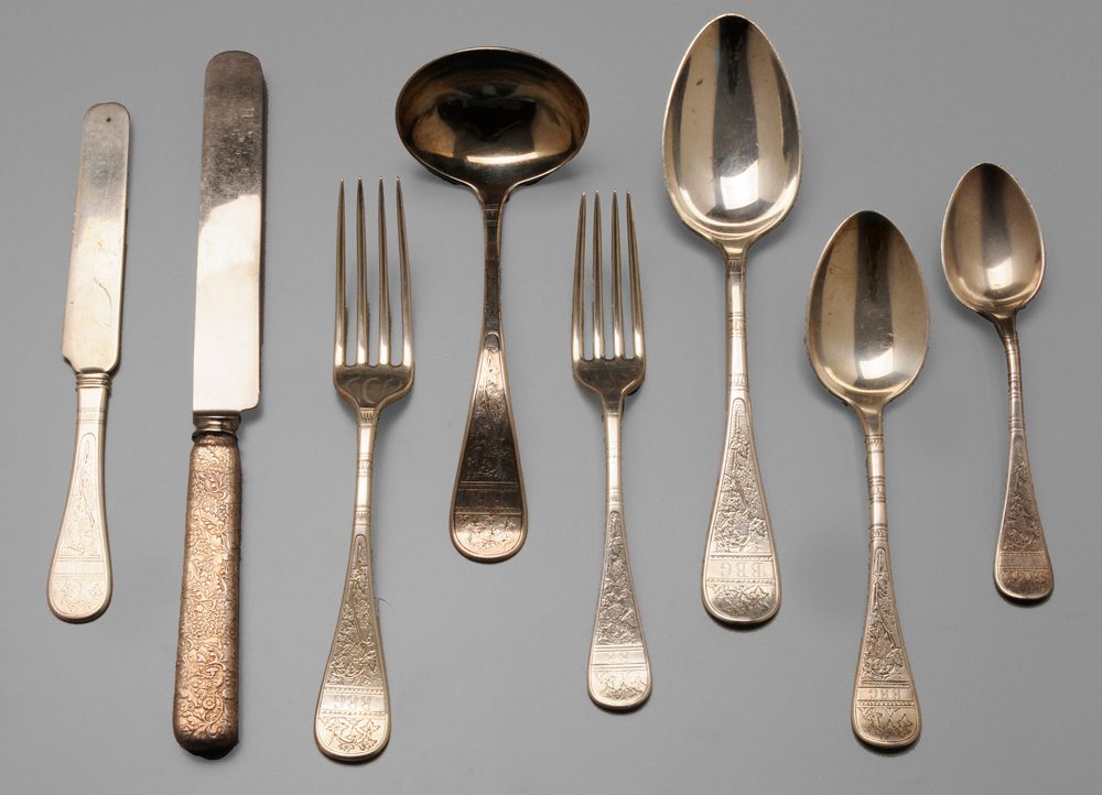 Set of Tiffany Sterling Flatware 1190ac