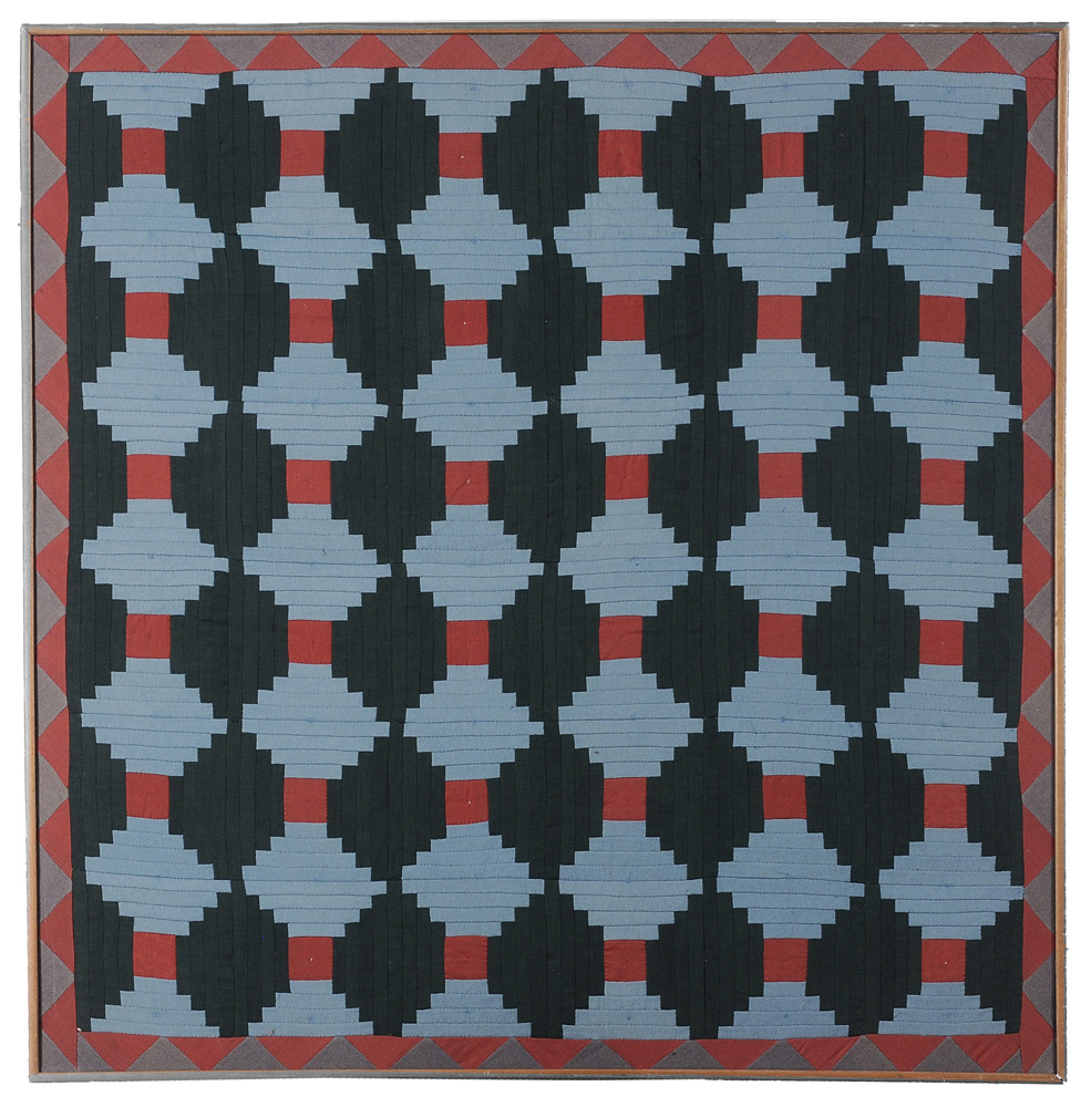 Framed Quilt Top American, 20th