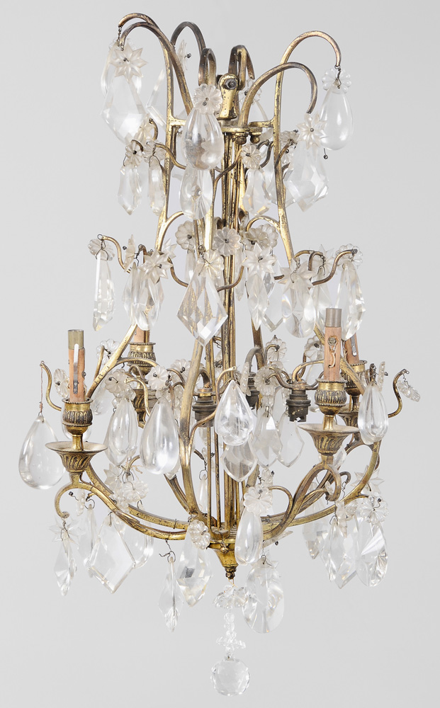Venetian Style Gilt Brass and Crystal 1190d0