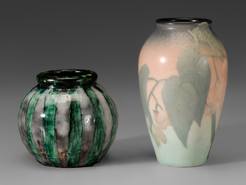 Rookwood Begonia Porcelain Vase 1190f2